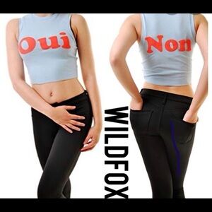 Wildfox crop top size L
